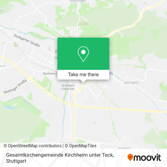 Карта Gesamtkirchengemeinde Kirchheim unter Teck