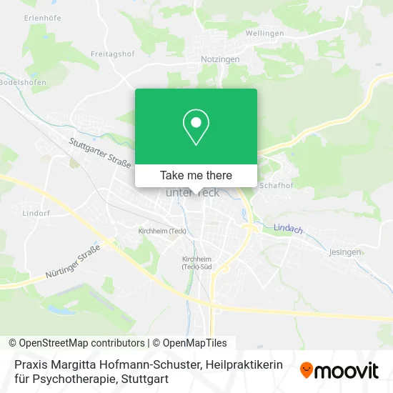 Карта Praxis Margitta Hofmann-Schuster, Heilpraktikerin für Psychotherapie