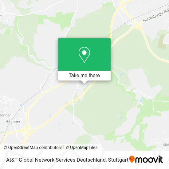 Карта At&T Global Network Services Deutschland