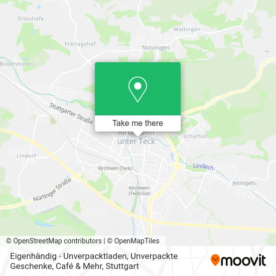 Карта Eigenhändig - Unverpacktladen, Unverpackte Geschenke, Café & Mehr