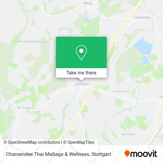 Карта Charoendee Thai Maßage & Wellness