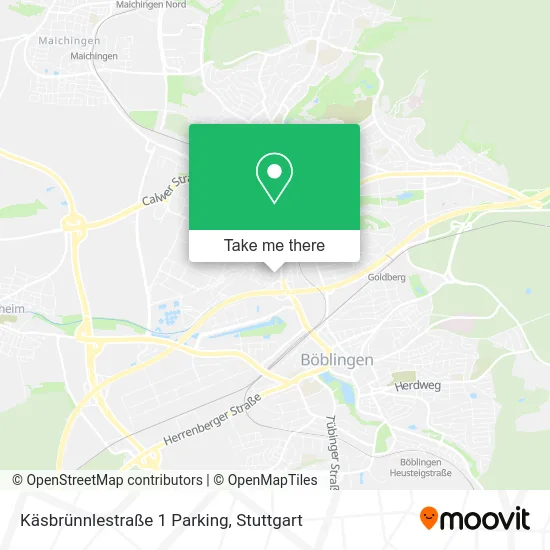 Карта Käsbrünnlestraße 1 Parking