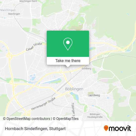 Карта Hornbach Sindelfingen