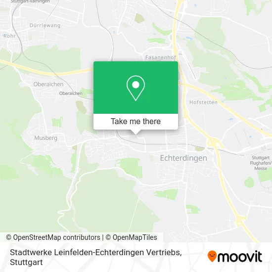 Карта Stadtwerke Leinfelden-Echterdingen Vertriebs
