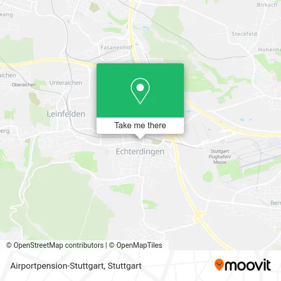 Карта Airportpension-Stuttgart