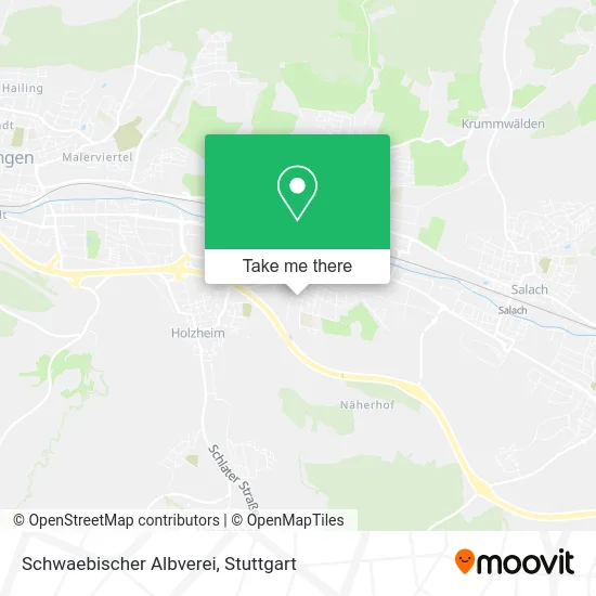 Карта Schwaebischer Albverei