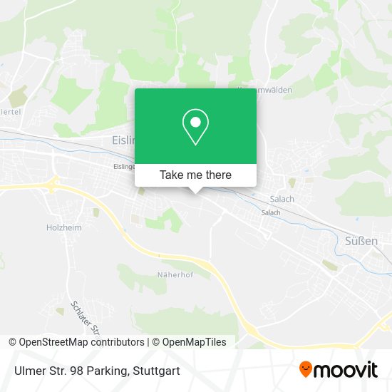 Карта Ulmer Str. 98 Parking