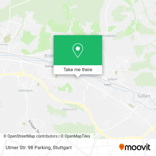 Карта Ulmer Str. 98 Parking