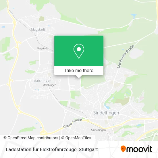 Карта Ladestation für Elektrofahrzeuge