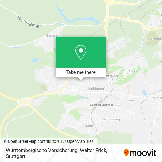 Карта Württembergische Versicherung: Walter Frick
