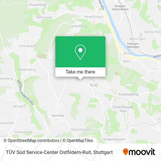 TÜV Süd Service-Center Ostfildern-Ruit map