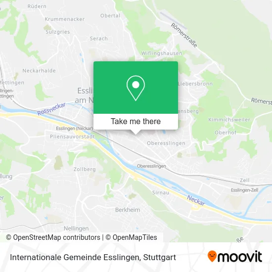 Карта Internationale Gemeinde Esslingen