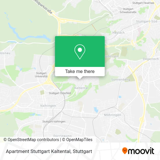 Карта Apartment Stuttgart Kaltental