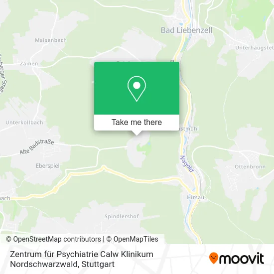 Карта Zentrum für Psychiatrie Calw Klinikum Nordschwarzwald