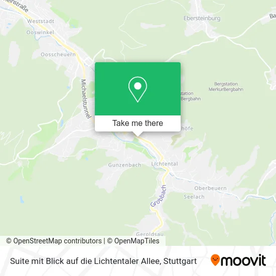Карта Suite mit Blick auf die Lichtentaler Allee