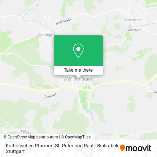 Карта Katholisches Pfarramt St. Peter und Paul - Bibliothek