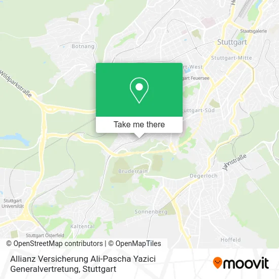 Карта Allianz Versicherung Ali-Pascha Yazici Generalvertretung