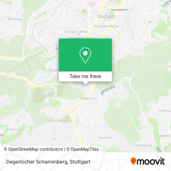 Карта Degerlocher Scharrenberg