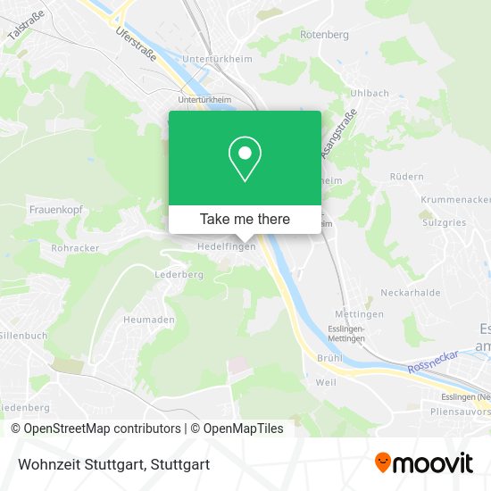 Карта Wohnzeit Stuttgart