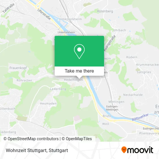 Карта Wohnzeit Stuttgart