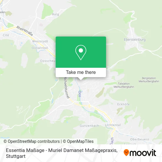 Карта Essentia Maßage - Muriel Damanet Maßagepraxis