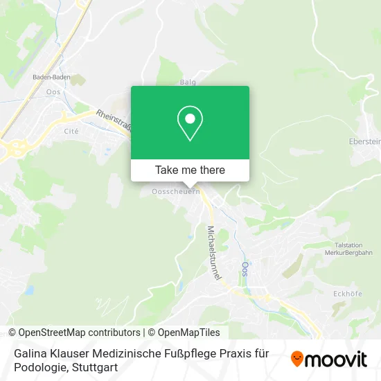 Карта Galina Klauser Medizinische Fußpflege Praxis für Podologie