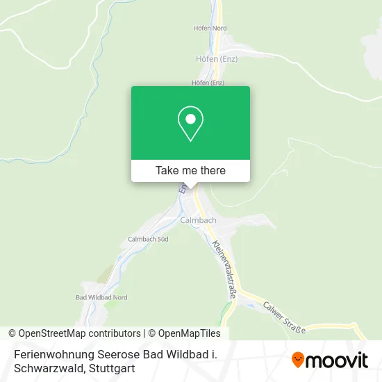 Карта Ferienwohnung Seerose Bad Wildbad i. Schwarzwald