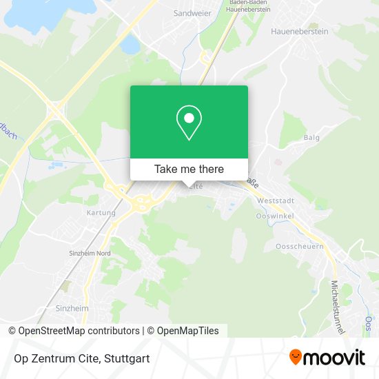Карта Op Zentrum Cite
