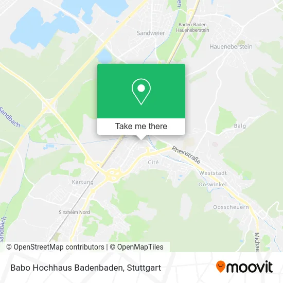 Карта Babo Hochhaus Badenbaden