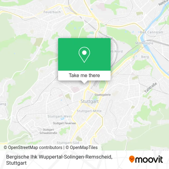 Карта Bergische Ihk Wuppertal-Solingen-Remscheid