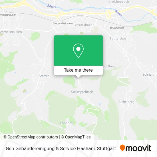 Карта Gsh Gebäudereinigung & Service Hashani