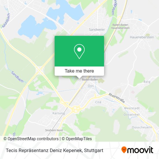 Карта Tecis Repräsentanz Deniz Kepenek