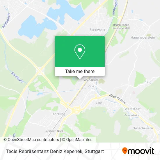 Карта Tecis Repräsentanz Deniz Kepenek