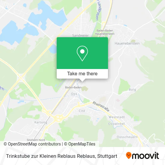 Карта Trinkstube zur Kleinen Reblaus Reblaus