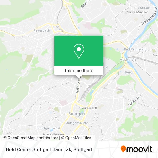 Карта Held Center Stuttgart Tam Tak
