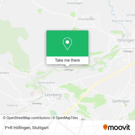 Карта P+R Höfingen