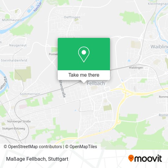 Карта Maßage Fellbach