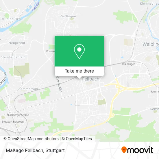 Карта Maßage Fellbach
