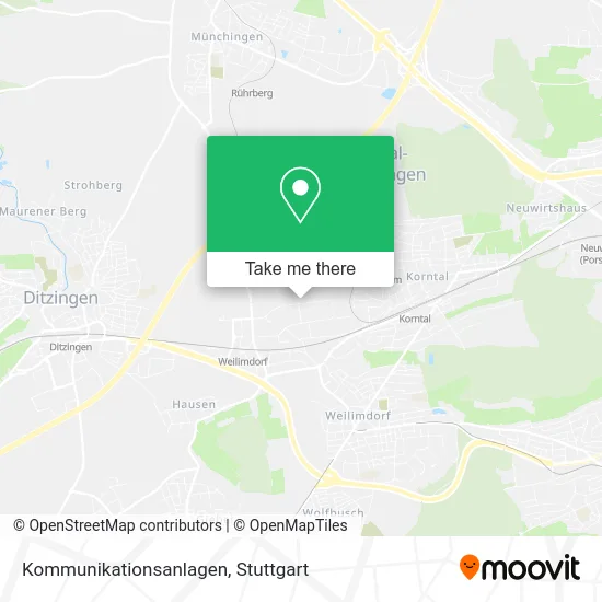 Карта Kommunikationsanlagen