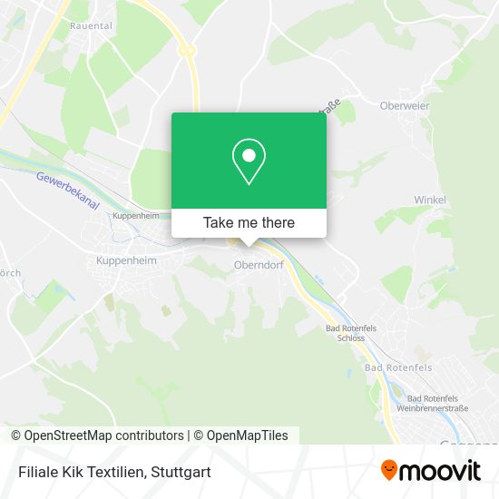 Карта Filiale Kik Textilien