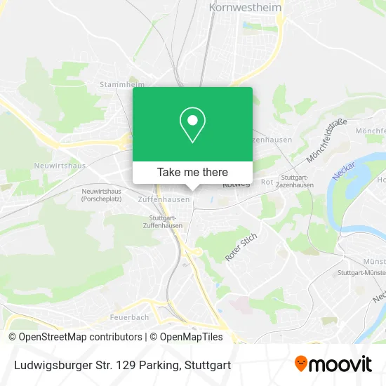 Карта Ludwigsburger Str. 129 Parking