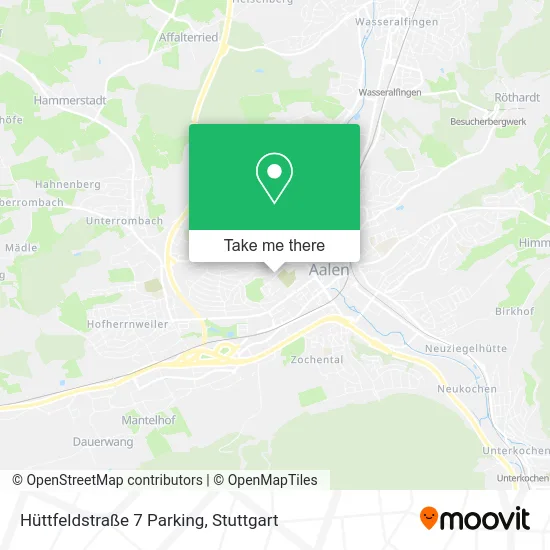 Карта Hüttfeldstraße 7 Parking