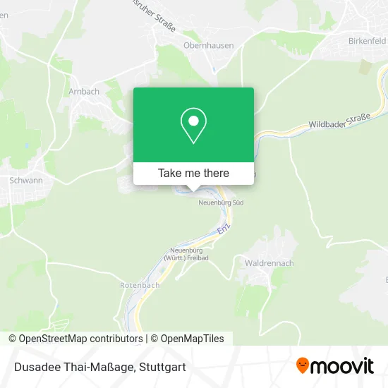 Карта Dusadee Thai-Maßage
