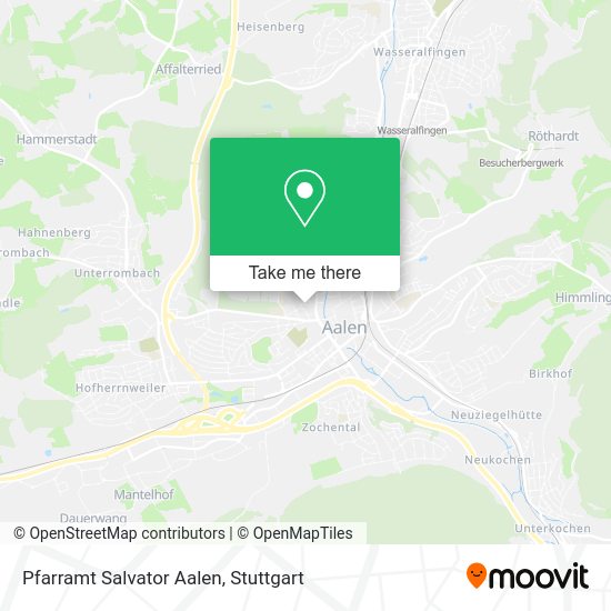 Карта Pfarramt Salvator Aalen