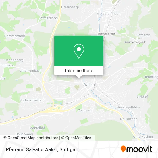 Карта Pfarramt Salvator Aalen