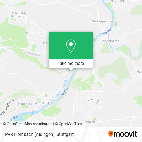 Карта P+R Hornbach (Aldingen)
