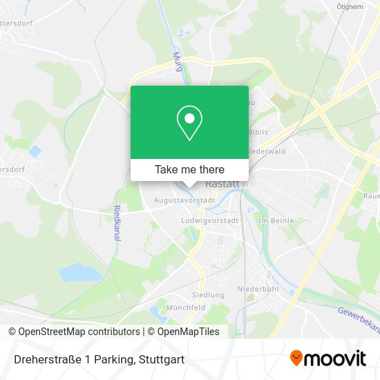 Карта Dreherstraße 1 Parking
