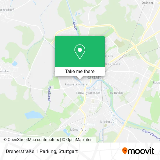 Карта Dreherstraße 1 Parking
