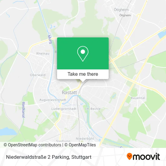 Карта Niederwaldstraße 2 Parking