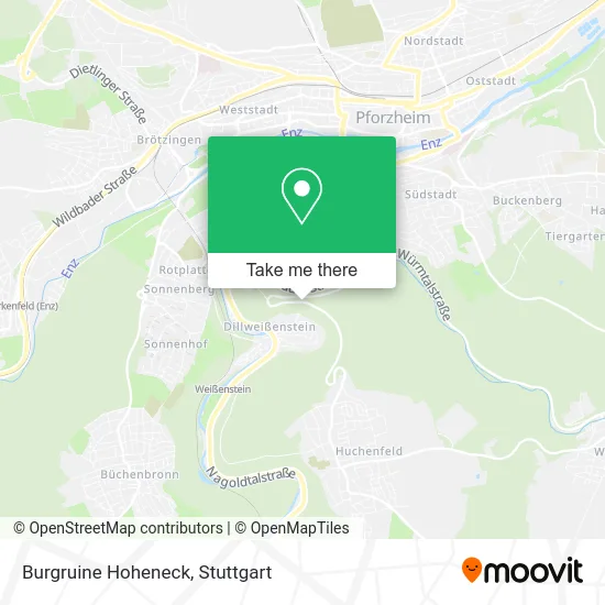 Карта Burgruine Hoheneck